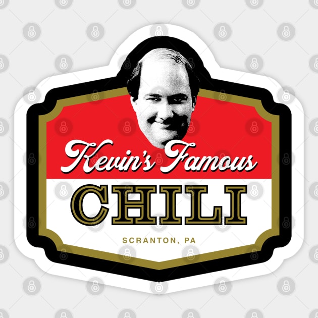 Kevin's Famous Chili Sticker by huckblade